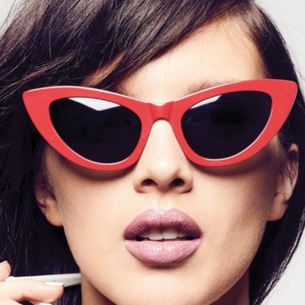 Authentic Saint Laurent Lily Cat Eye Women Sunglasses with case